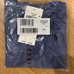 Polo Ralph Lauren Blue Short Sleeve Tee Size 9M